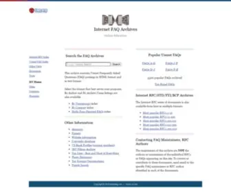 Faqs.org(Internet FAQ Archives) Screenshot