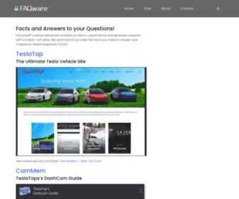 Faqware.com(FAQware creates and manages content rich web sites) Screenshot