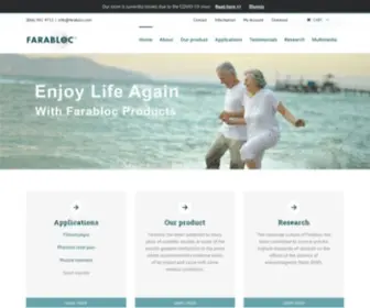 Farabloc.com(Pain Relief with Farabloc Naturally) Screenshot