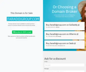 Faradidgroup.com(درحال) Screenshot