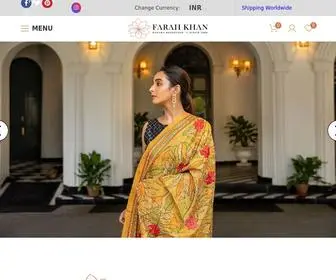 FarahkhanStore.com(Farah Khan Store) Screenshot