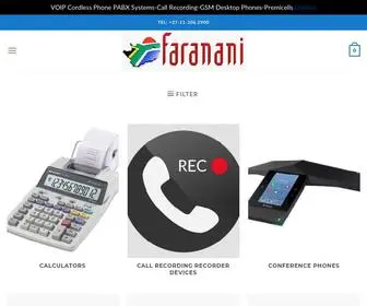 Faranani.net(Electronic Store Products SA Shopping) Screenshot
