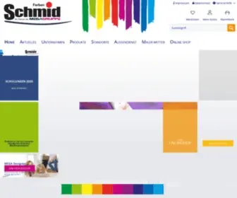 Farben-SChmid.de(Farben Schmid) Screenshot