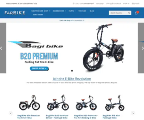 Farbike.com(Electric Bikes for Sale) Screenshot