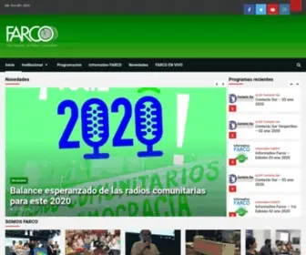 Farco.org.ar(FORO ARGENTINO DE RADIOS COMUNITARIAS) Screenshot
