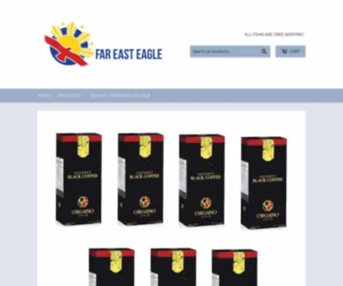 Fareasteagle.com(We sell healthy coffee and powerful food supplements) Screenshot