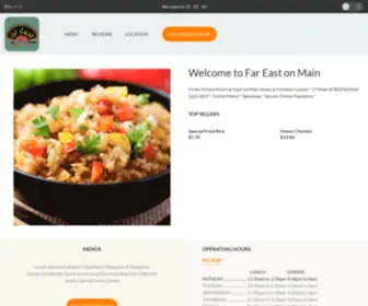 Fareastonmain.com.au(Far East on Main) Screenshot