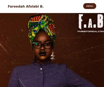 Fareeforreal.com(Fareedah Afolabi B) Screenshot