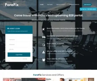 Farefix.com(Your B2B travel partner) Screenshot