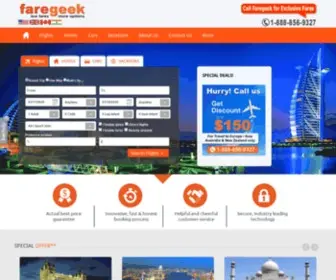 Faregeek.com(Book Cheap Flight Tickets) Screenshot