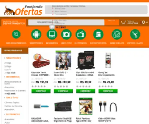 Farejandoofertas.com.br(Farejando Ofertas) Screenshot