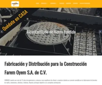 Faremex.com(Brocales de fierro fundido) Screenshot