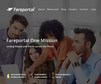 Fareportal.com(Uniting People and Places across the Planet) Screenshot