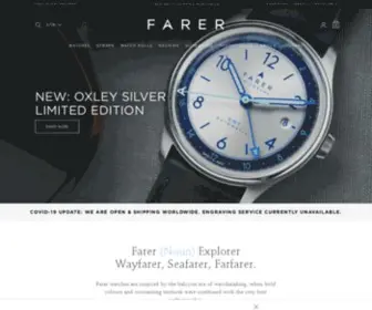 Farer.com(Farer Watches) Screenshot