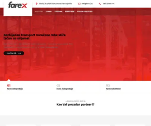 Farex.ba(Oficijelna web prezentacija) Screenshot