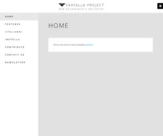 Farfalla-Project.org(Farfalla project) Screenshot