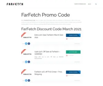 Farfetchpromocode.com(FarFetch Promo Code 10 Off First Order & Discount May 2020) Screenshot