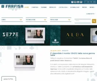 Farfisa.com(Videocitofonia, telefonia, controllo accessi, sicurezza) Screenshot