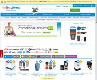 Farfromboring.com(Unique Promotional Products) Screenshot