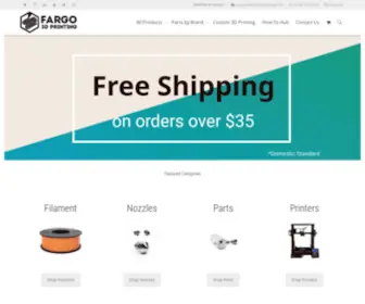 Fargo3Dprinting.com(Get Printing) Screenshot