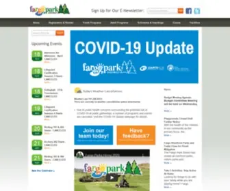 Fargoparks.com(Fargo Parks) Screenshot