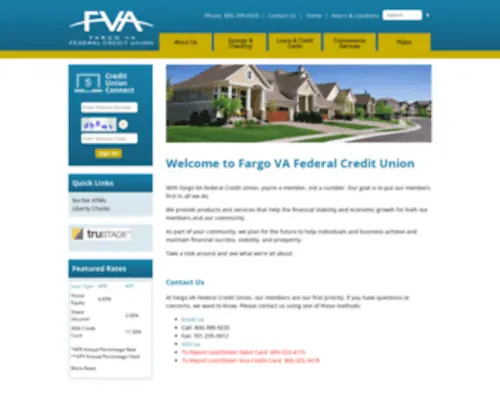 Fargovafcu.org(Fargo VA Federal Credit Union) Screenshot