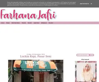 Farhanajafri.com(Farhana Jafri) Screenshot