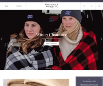 Faribaultmill.com(Blankets, Throws & Scarves Made in USA) Screenshot