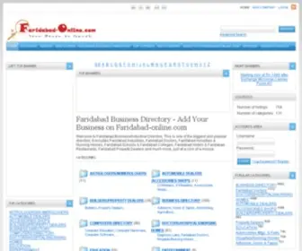 Faridabad-Online.com(Faridabad Business Directory) Screenshot