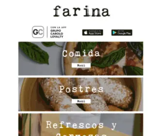 Farinarest.com(Menú) Screenshot