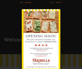 Farinellanyc.com(Our specialty artisan thin crust pizza) Screenshot