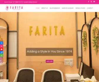 Faritas.com(Best Makeup Institute in Mumbai) Screenshot