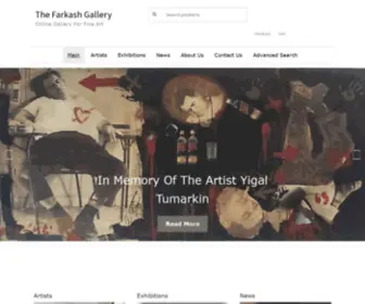 Farkashartgallery.com(Online Gallery For Fine Art) Screenshot