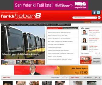 Farklihaber8.com(Farklı haber 8) Screenshot