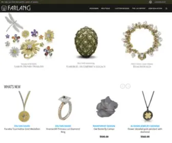Farlang.com(Custom jewelry by award winning designers around the globe) Screenshot
