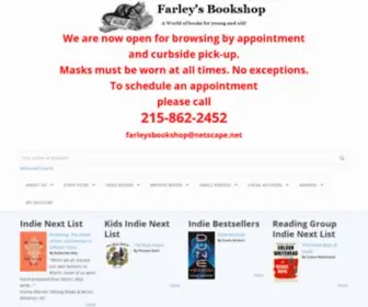 Farleysbookshop.com(An Independent Bookstore Since 1967) Screenshot