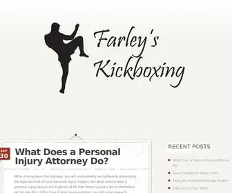Farleyskickboxing.com(Farleys Kickboxing) Screenshot