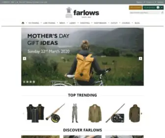 Farlows.co.uk(Visit Farlows to get kitted out for the great outdoors) Screenshot