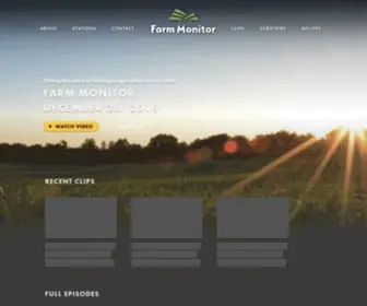 Farm-Monitor.com(TV program for state and national news related to Georgia's largest industry) Screenshot