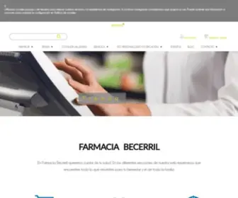 Farmaciabecerril.es(Farmacia Becerril) Screenshot