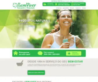 Farmaciabemviver.com.br(Farmácia Bem Viver Homeopatia e Manipulação) Screenshot