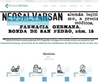 Farmaciagermana.com(Farmàcia) Screenshot