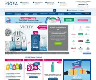 Farmaciaigea.com(Farmacia online autorizzata dal Ministero della Salute) Screenshot