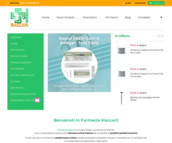 Farmaciamaccari.com(Farmacia e Sanitaria Online) Screenshot