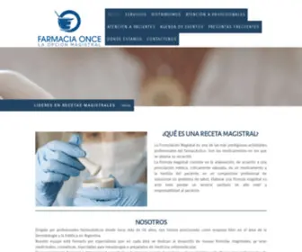 Farmaciaonce.com(Recetas magistrales) Screenshot