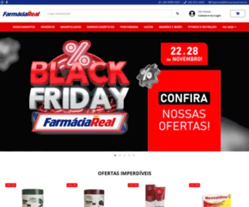 Farmaciareal.com.br(Farmácia Real) Screenshot