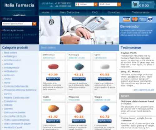 Farmaciavendita.it(Farmacia online generico senza ricetta Italia) Screenshot