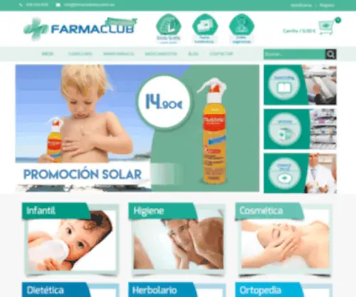 Farmaclubdescuento.es(Comercialización online de productos de farmacia y parafarmacia) Screenshot