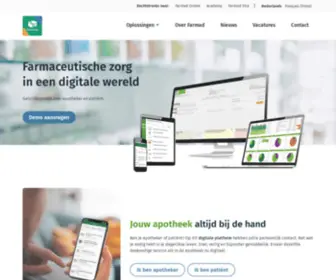 Farmad.be(Farmaceutische zorg in een digitale wereld) Screenshot