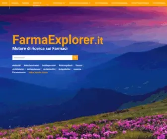 Farmaexplorer.it(Motore di Ricerca sui Farmaci) Screenshot